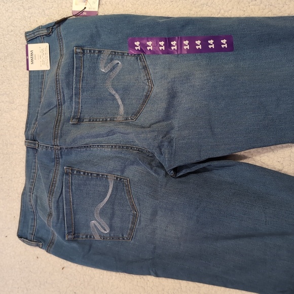 Sz 14 Santana Jeans Mid-Rise straight leg Capri style classic Fit jeans. - Picture 7 of 8